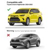 Deejecsun in-Channel Window Rain Guards Fit for Toyota Grand Highlander