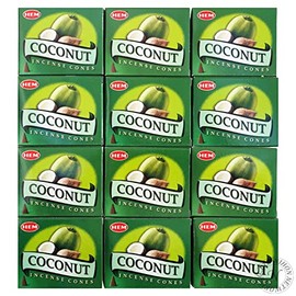 HEM Coconut Corn Incense, Set of 12, Japan Network