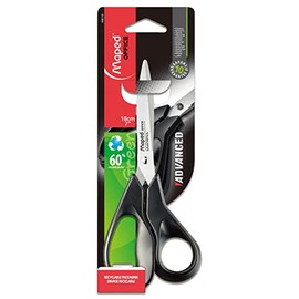 Maped Advanced Eco-Friendly Recycled Multipurpose Scissors, 7 Inch, Adult, Right Handed (498110)