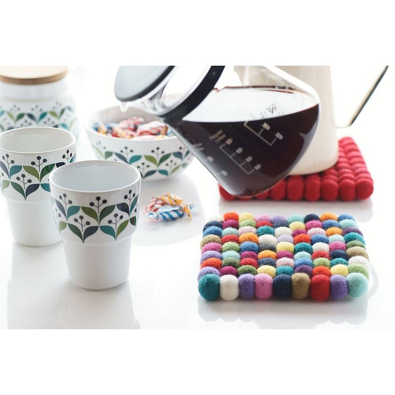 dekorando (Deko Rando) Felt Pot Mat Trivet, Multi
