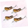 KOMBIUDA 4pcs Grass Carp Simulation Lures Lifelike Fishing Baits for