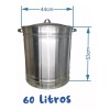 Gal Vaporera 60 Litros Acero Inoxidable Uso Industrial Tamales