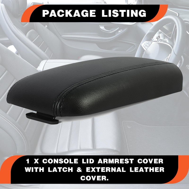 Kojem Center Console Armrest Lid W/Latch Compatible with 02-09 Trailblazer