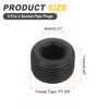sourcing map 5Pcs Male Thread Socket Pipe Plugs, PT 3/8"