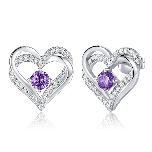 CDE Earrings for Women 925 Sterling Silver Forever Love Heart