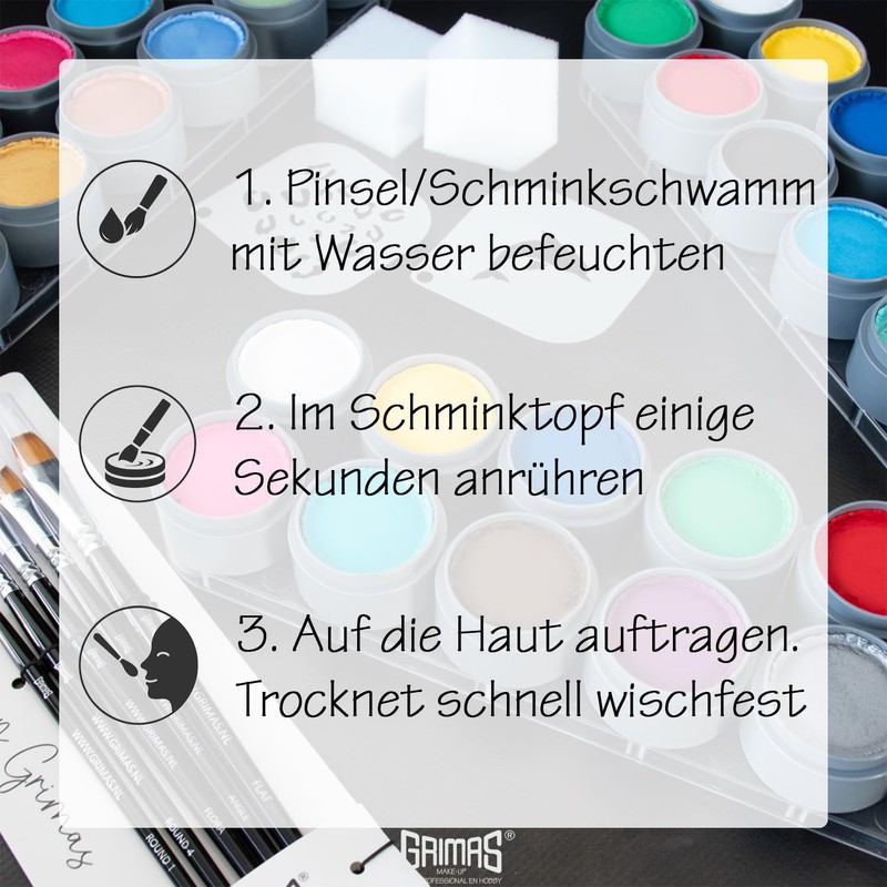 Grimas Water Make Up Light Grey 15ml