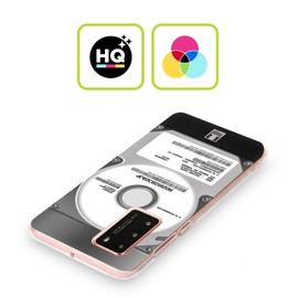 Head Case Designs Silber Hard Disk Drives Soft Gel Handyhülle Hülle kompatibel mit Honor 9A