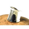Chunky Plain Sterling Silver 925 Ring (Q)