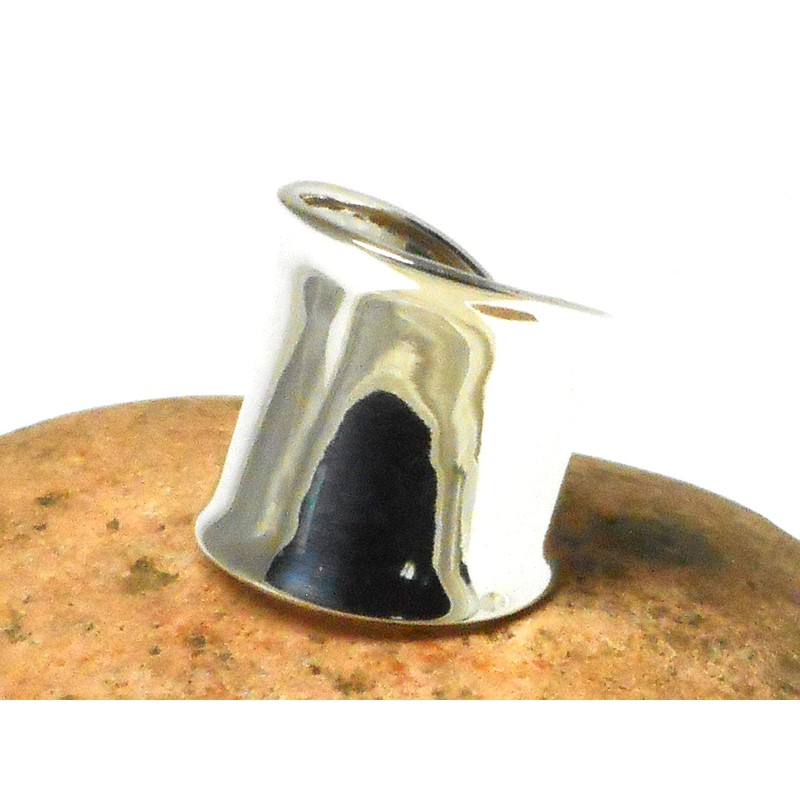 Chunky Plain Sterling Silver 925 Ring (Q)