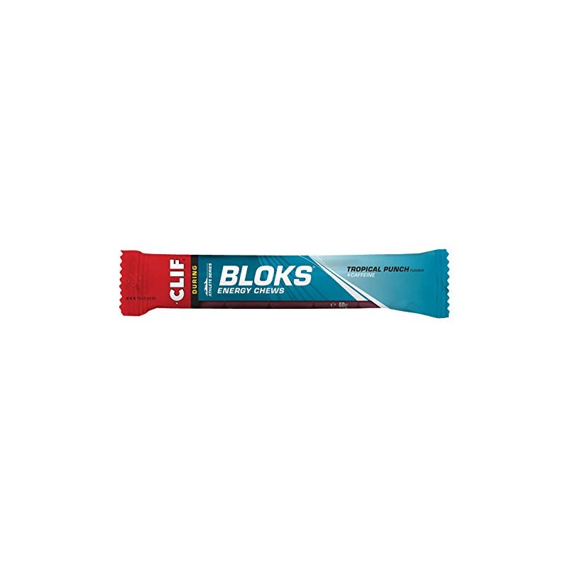 Clif Bloks Tropical Punch with Caffeine Sports Supplements, 60 g