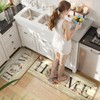 KIMODE Anti Fatigue Kitchen Mats for Floor 2 Piece,Farmhouse Floral