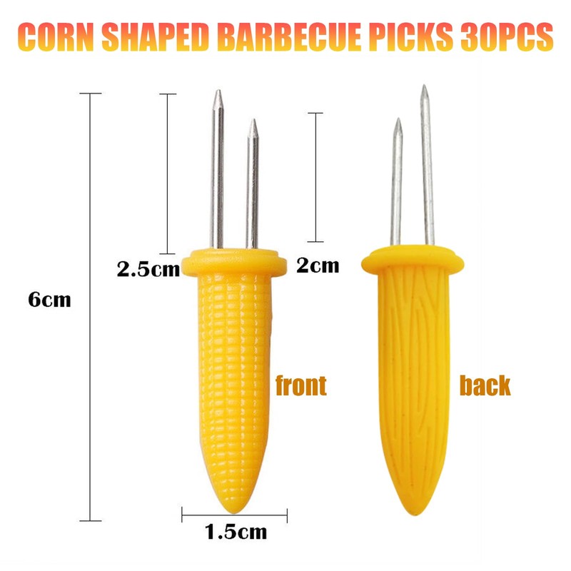 DKDDSSS 30 Pcs Corn Holders, Corn on The Cob Skewers
