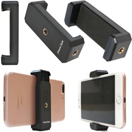 Dhana Style 2-Way Smartphone Holder, 1/4 Inch Smartphone Tripod Mount Attachment Adapter Clip Fixed Smartphone Holder