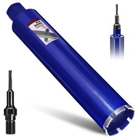 DaduoRi 3" Pro Concrete Core Drill Bit with SDS Plus Adapter (1-1/4"-7 Thread) - 14" Cutting Depth & Upgraded Welded Teeth Core Bits for Concrete with Rebar, Brick, Masonry,Stucco,Mortar,Wet Coring