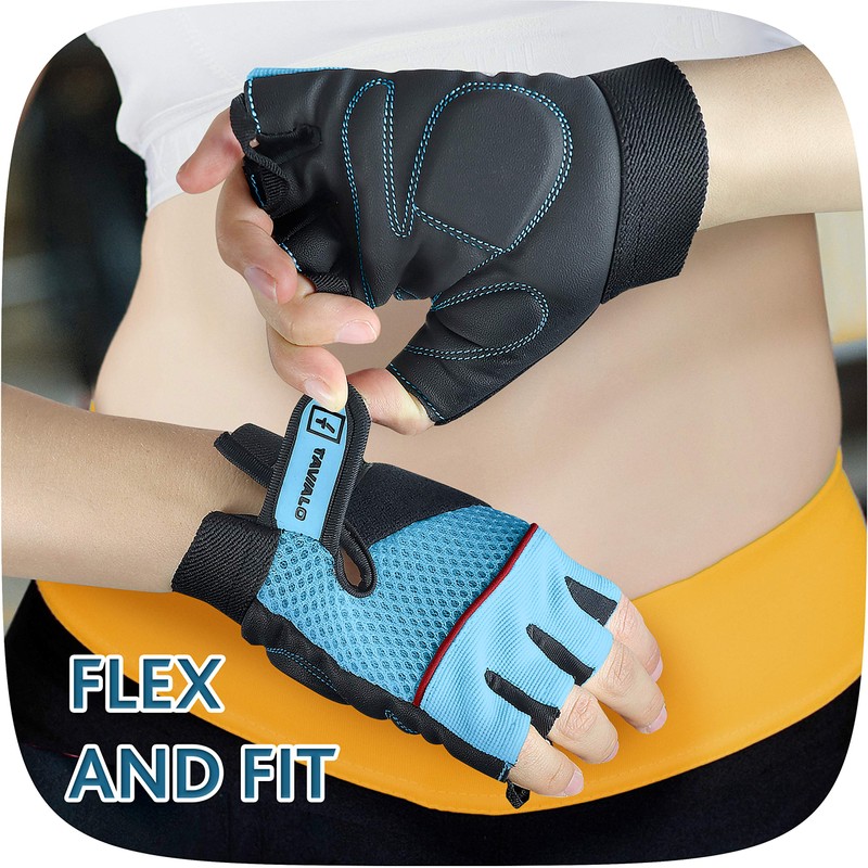 TAVIALO Fitness Gloves Training Gloves for Women, Size M (16-19