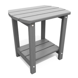 Outside Side Table, Weather Resistant Grey