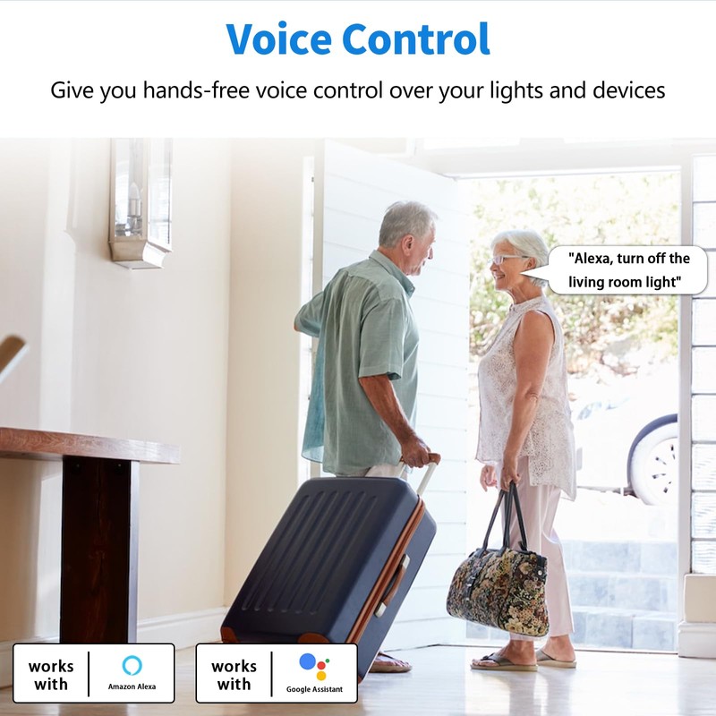 Plug in Dimmer, Wireless Dimmer Plug with Remote, Digital Plug