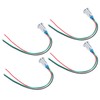 4 Sets PreWired Round LEDs Waterproof 2Color Indicator Light Common