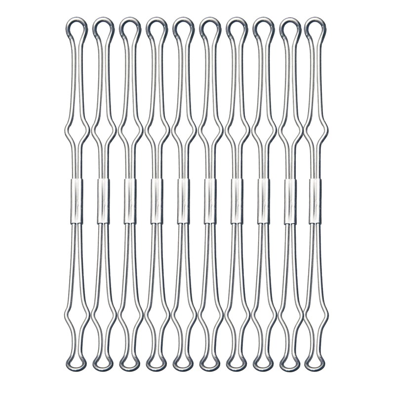 VELOFLEX A290501 – Wire Down Holder, Metal, Pack of 20,