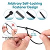 Cable Ties Black, 1000 Pack Set Zip Ties, Nylon Tie
