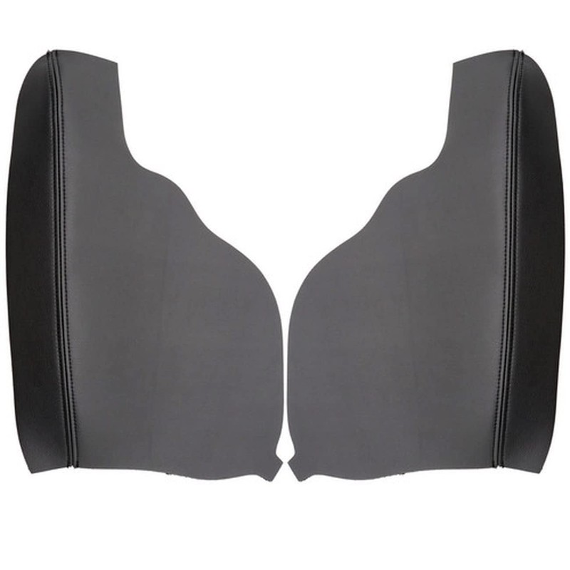 Priprilod 2pcs Leather Black Door Armrest Replacement Cover Compatible with
