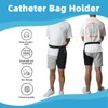 Catheter Leg Bag Holder with Large Pocket, Invisible, Easy to