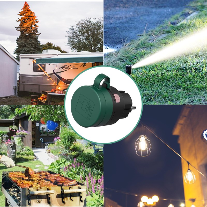 Remote Control Socket Waterproof, SURNICE Outdoor Sockets with Wireless Remote