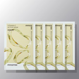 innisfree 이니스프리 액티브 마스크 비타C [투명미백] 25mL 5매, 1개