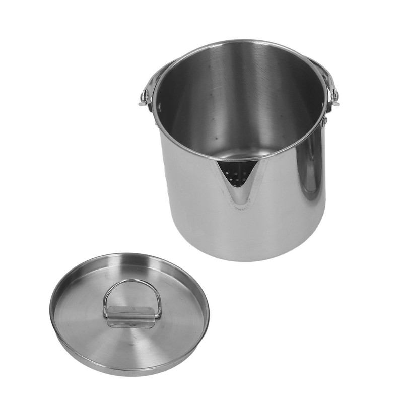 1.2L Stainless Steel Camping Kettle Portable Teapot Coffee Pot Outdoor
