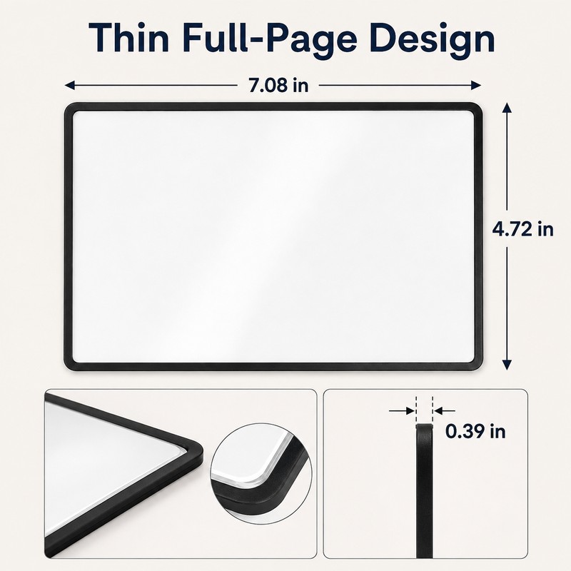 3X Full Page Sheet Magnifier for Reading – 7 x