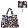 allydrew Large Foldable Tote Nylon Reusable Grocery Bag, Crazy Cats