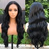X-Tress Brown Lace Wig Synthetic for Women 26" Body Wavy