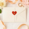 Envelopes with Drawstring Closure, 10 Pieces, White x Heart, 6.3