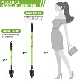 YIAD Telescopic Gardening Shovel, Mini Hand Shovel for Weeding, Planting, Landscaping, Outdoor Camping, Kids Garden Tool, Compact and Durable Yard Digging Spade