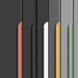 Shozafia 4 Pack Finger Pulls for Cabinets Finger Handles Drawer Edge Tab Pull, Modern Dresser Long Concealed Handles Kitchen Cabinet Hardware (15.75"(400mm),White)