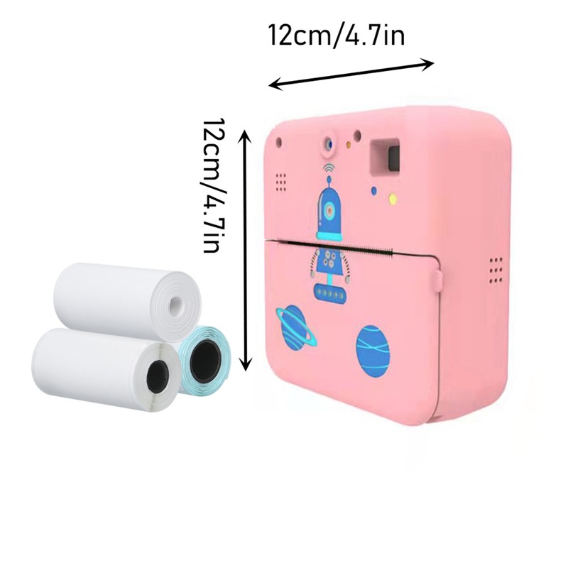 Pocket Photo Printer Wireless Thermal Label Printer 1080P Instant Print