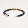 GAVU Mens Lava Stone Gemstone Bead Bracelet, Lava stone, tiger's