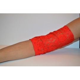 PICC line Cover Sleeves Lace (Red, Small)