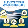 4.5' to 8' Extendable Boat Hook with Unique H-Shaped Dual