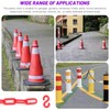 Swpeet 21Pcs 5M x 6mm Plastic Barrier Chain Red Plastic