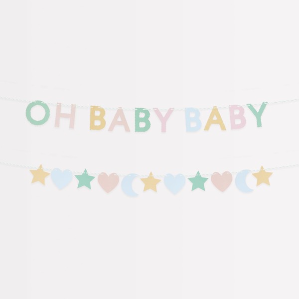 Meri Meri Baby Mini Garland Matchbox Banner Set (Pack of
