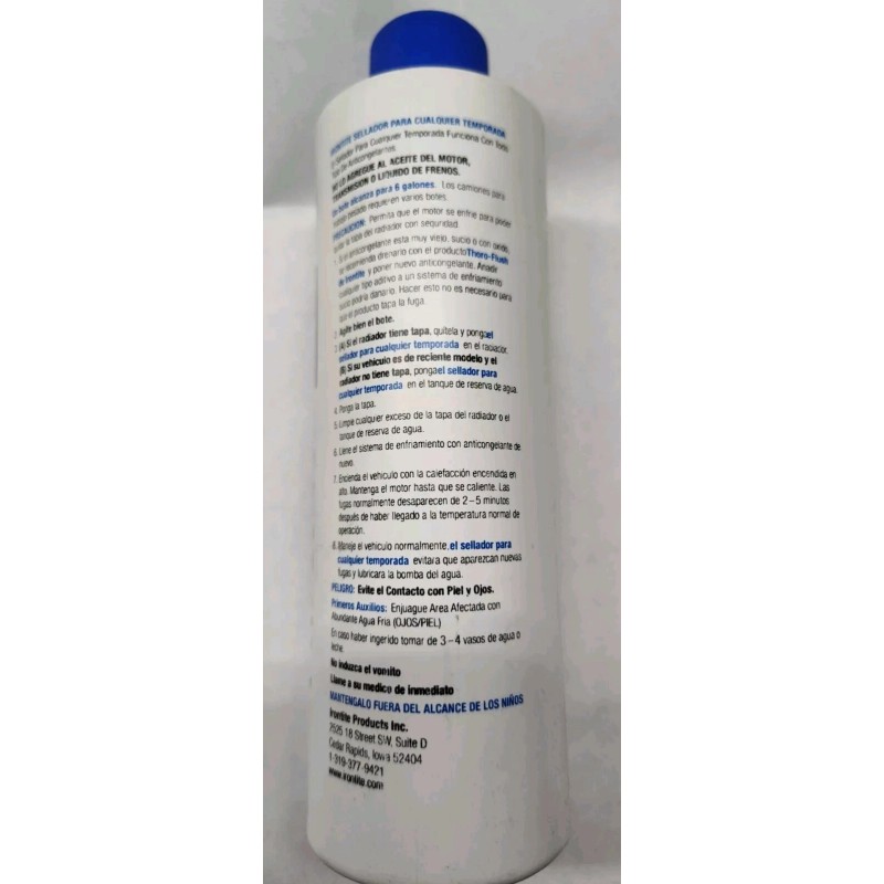 Irontite 913016 All Weather Radiatior Cooling System Stop Leaks Seals