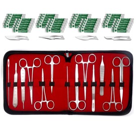 IMED Scientific 54 Pcs Advanced Dissection Kit Biology Lab Anatomy Dissecting Set Comes With Stainless Steel Scalpel Knife Handle Blades Used for Medical Students and Veterinary Training