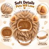 Lion Mane Pet Hat for Cat Dress-Up – Elastic Headgear