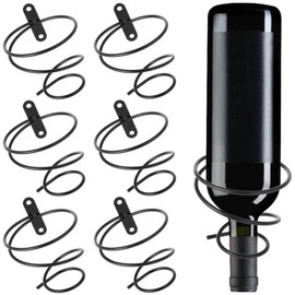 6 PCS Spiral Wine Racks, Spiral Wall Mounted Wine Holder, Iron Wine Bottle Display Holder, Wine Wall Storage Rack for Home Bars Restaurants, Black Wall Hanger for Wine, Hair Dryers, Electric Drills