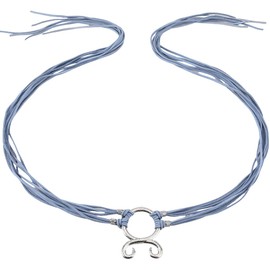 CABODYALS Blue Skinny Tassel Rope Tie Waist Belt Long Viking Troll Cross Norse Witch Medieval Decorative Trendy Waistband Belts with Alloy Ring Bulk for Women Sweater Dresses Clothes Shirt Accessories