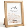 6x8 Picture Frame, USA-Sourced Natural Oak Wood Photo Collage Frame