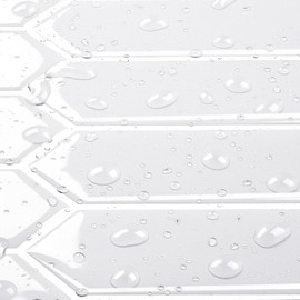 Livelynine Hexagon Subway Tile Peel and Stick Backsplash White Back Splash Tile for Kitchen Bathroom Wall Tiles Waterproof Fireplace Heat Resistant Tile Stickers Stick on Back Splashes 12x12 4-Tiles