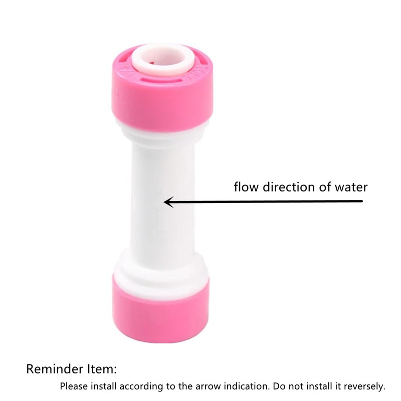 Madavoon 1/4 inch Quick Connect Check Valve for RO purifiers