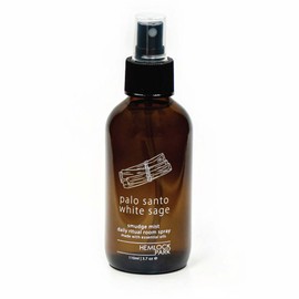 Hemlock Park White Sage Cleansing Smudge Spray | Smokeless Smudging Alternative (Palo Santo & White Sage, 4 Ounce Spray Bottle)